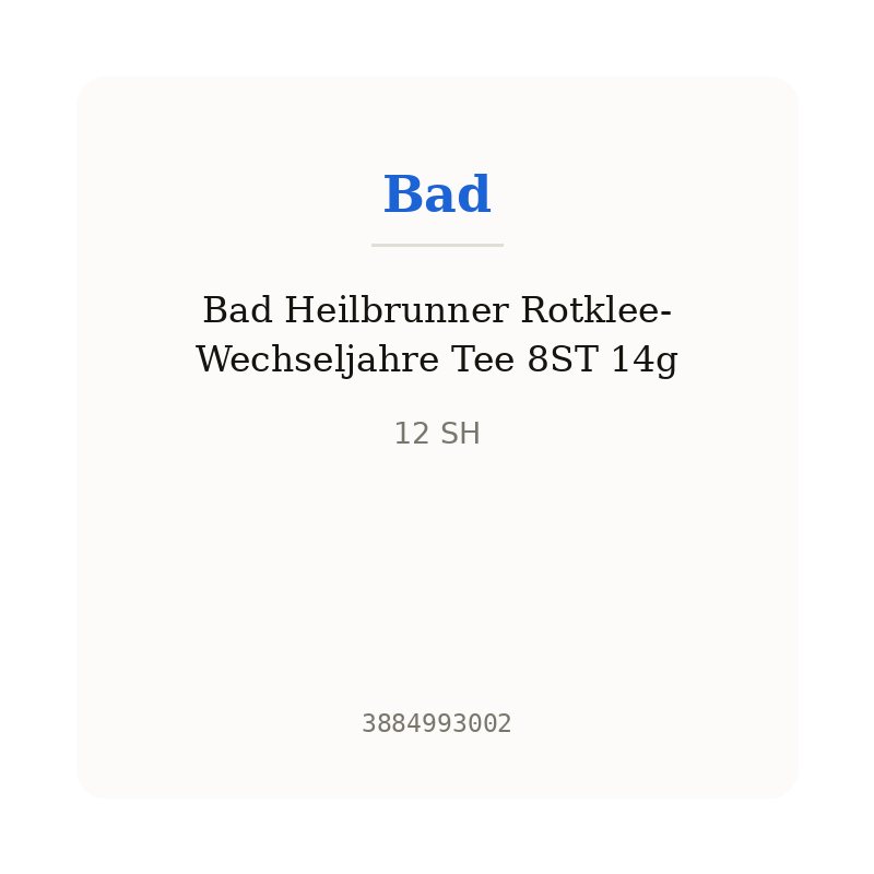 Bad Heilbrunner Rotklee-Wechseljahre Tee 8ST 14g