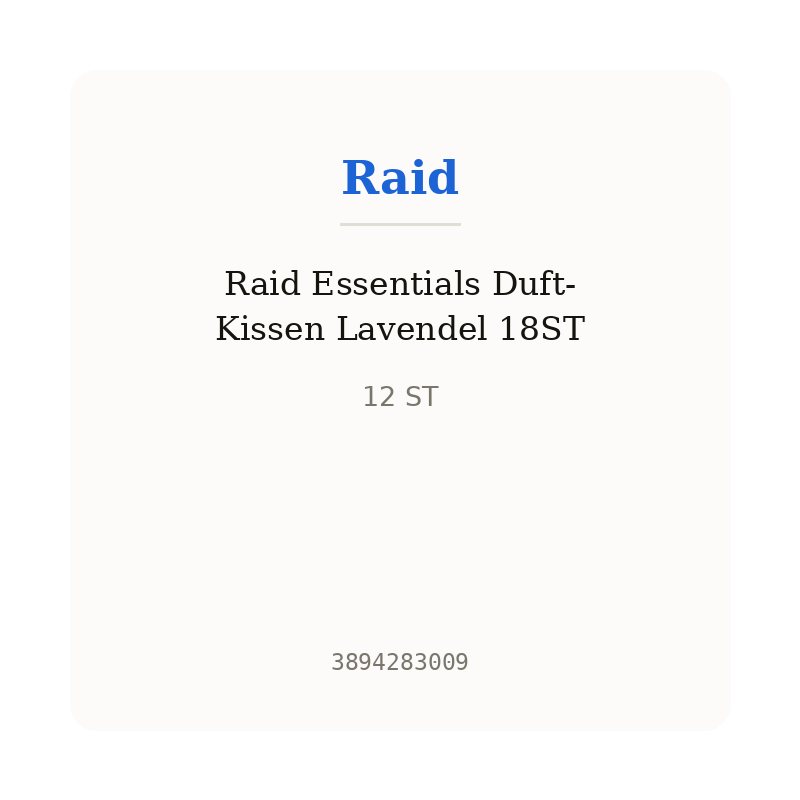 Raid Essentials Duft-Kissen Lavendel 18ST