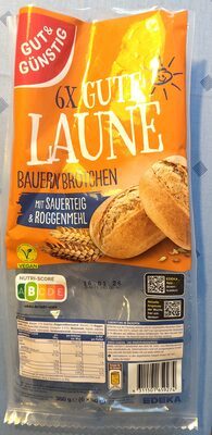 GUT&GÜNSTIG Gute Laune Bauernbrötchen 6ST 360g