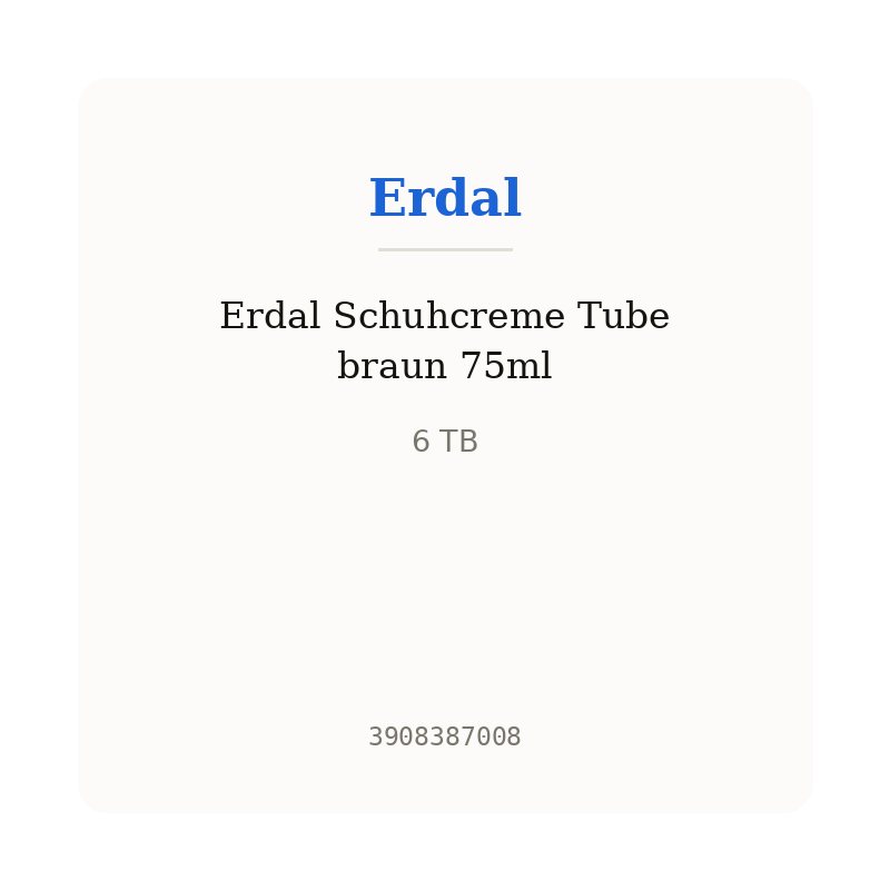 Erdal Schuhcreme Tube braun 75ml