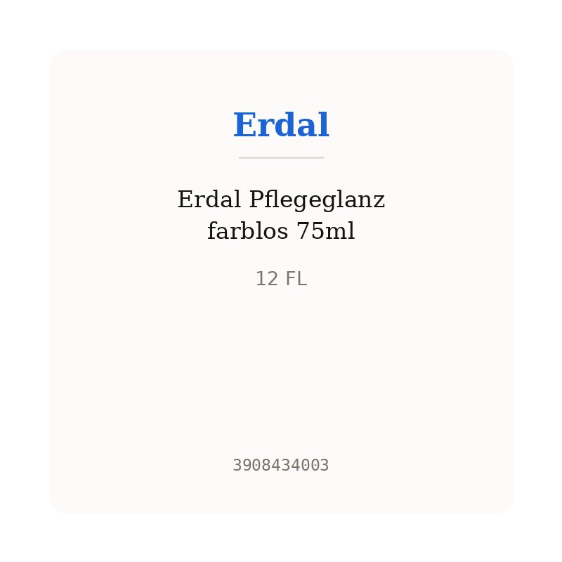 Erdal Pflegeglanz farblos 75ml
