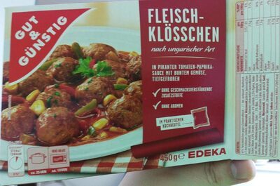 GUT&GÜNSTIG Fleischklösschen nach ungarischer Art in pikanter Tomaten-Paprika-Sauce 450g