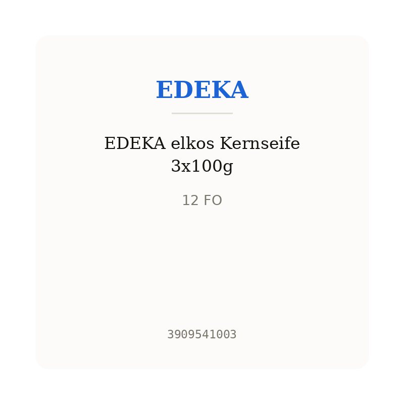 EDEKA elkos Kernseife 3x100g