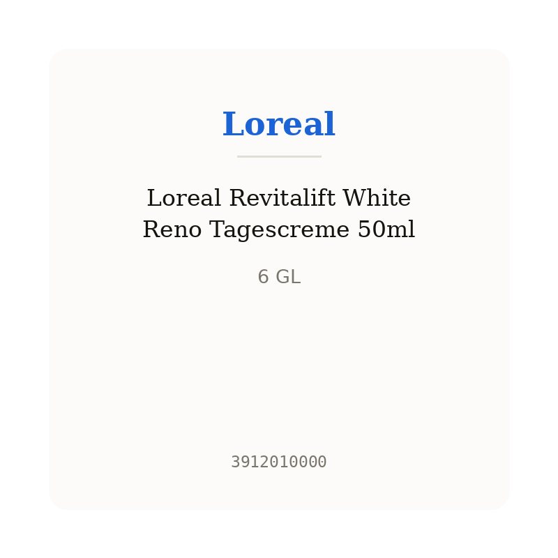 Loreal Revitalift White Reno Tagescreme 50ml