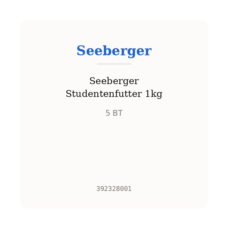Seeberger Studentenfutter 1kg