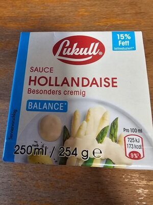 Lukull Sauce Hollandaise Balance 250ml