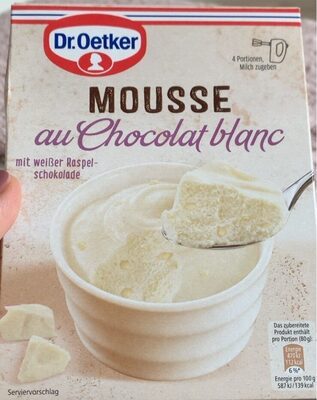 Dr.Oetker Mousse au Chocolat blanc für 250ml 75g