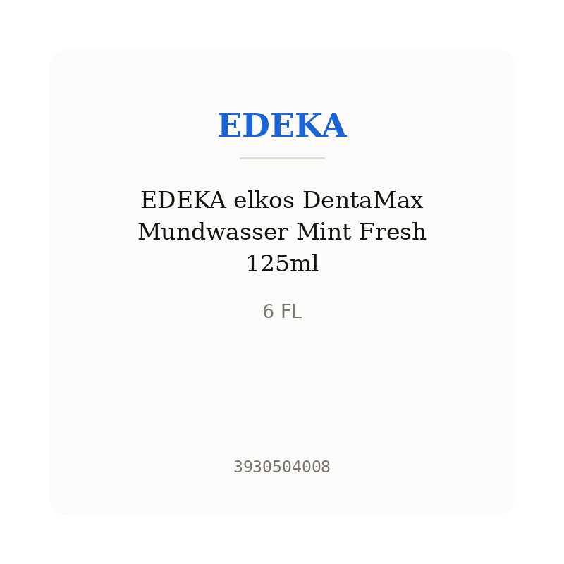 EDEKA elkos DentaMax Mundwasser Mint Fresh 125ml