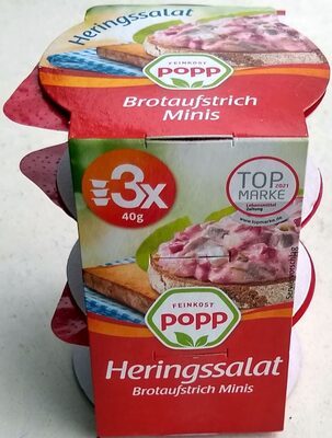 Popp Heringssalat mit roter Bete 3x40g
