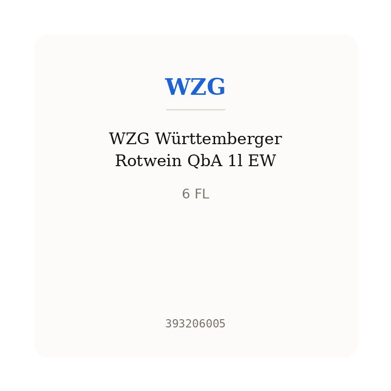 WZG Württemberger Rotwein QbA 1l EW