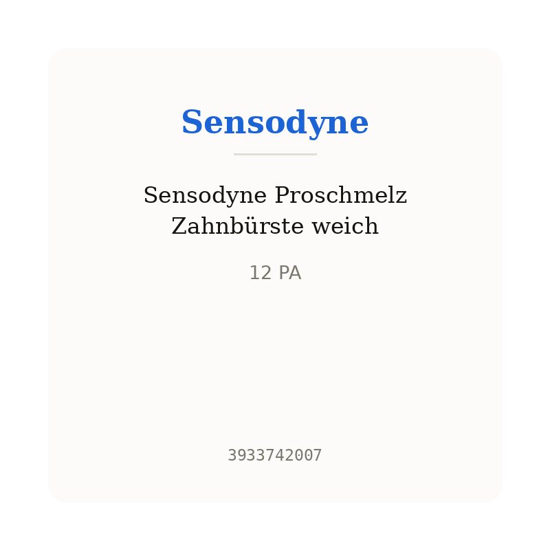 Sensodyne Proschmelz Zahnbürste weich