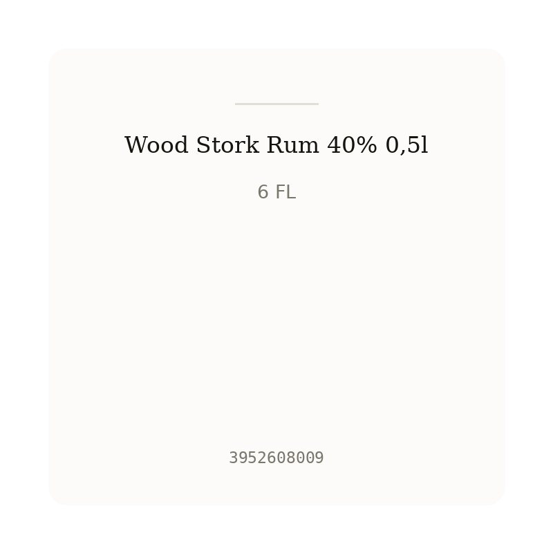 Wood Stork Rum 40% 0,5l