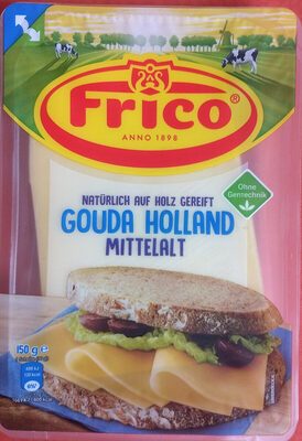 FRICO Gouda Holland mittelalt Scheiben g.g.A.51% Rahmstufe 150g
