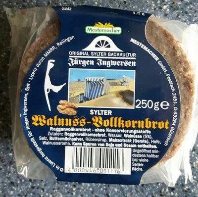 Mestemacher Sylter Walnussbrot rund 250g
