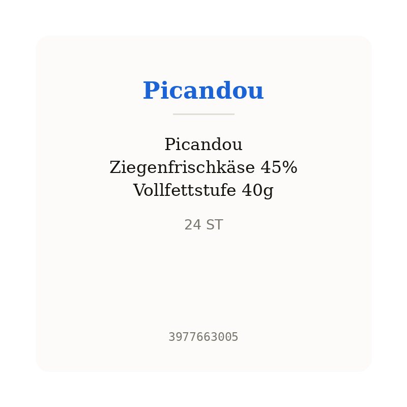 Picandou Ziegenfrischkäse 45% Vollfettstufe 40g