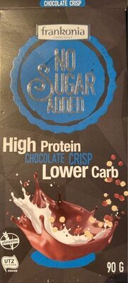 Frankonia NSA Proteintafel Chocolate Crisp mit Süßungsmittel ohne Zuckerzusatz 90g