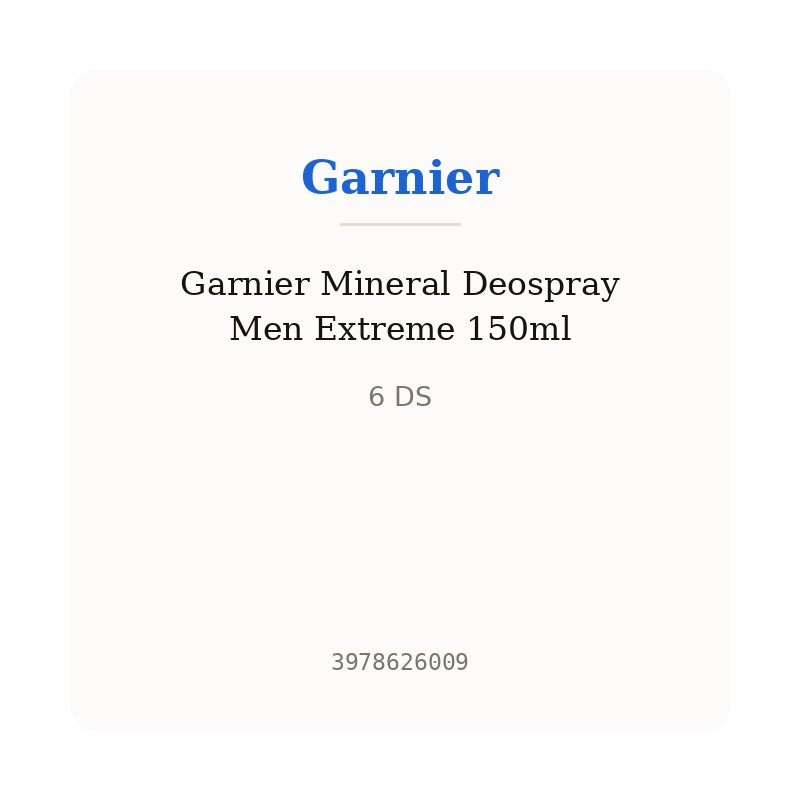 Garnier Mineral Deospray Men Extreme 150ml