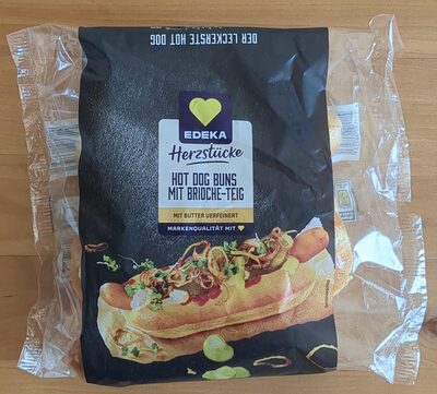 EDEKA Herzstücke Brioche Hot Dog Buns 6ST 270g