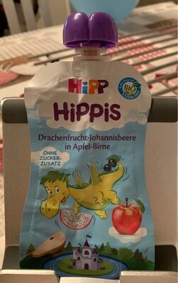 Bio Hipp Hippis Drachenfrucht-Johannisbeere in Apfel-Birne ohne Zuckerzusatz ab 1Jahr 100g