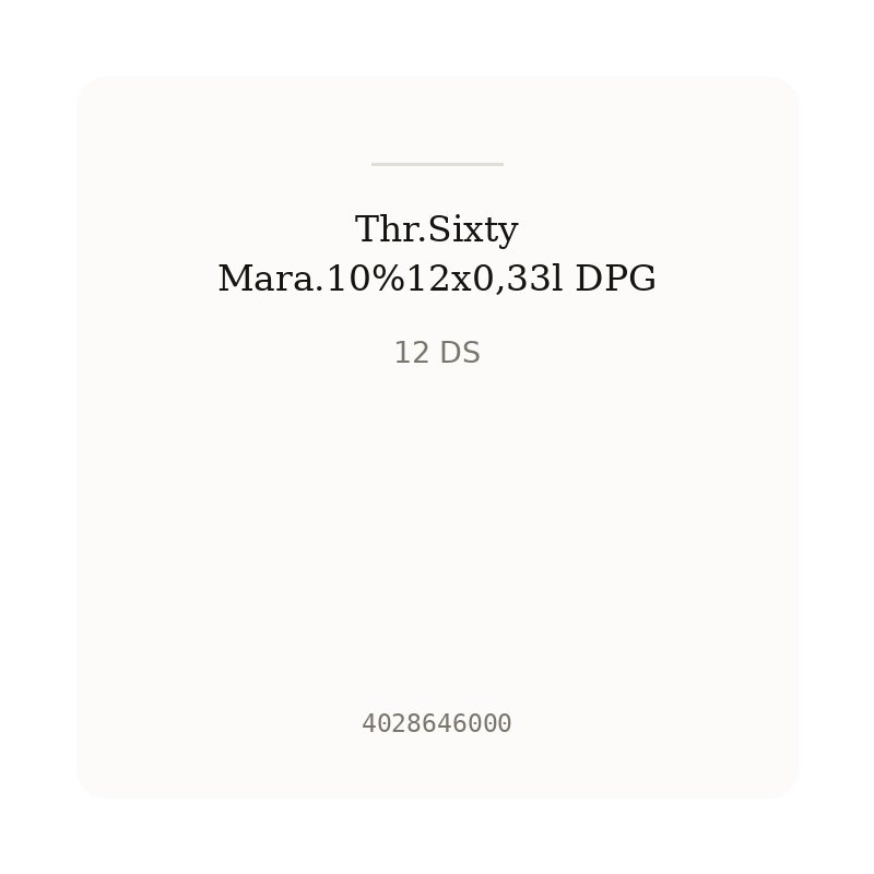 Thr.Sixty Mara.10%12x0,33l DPG