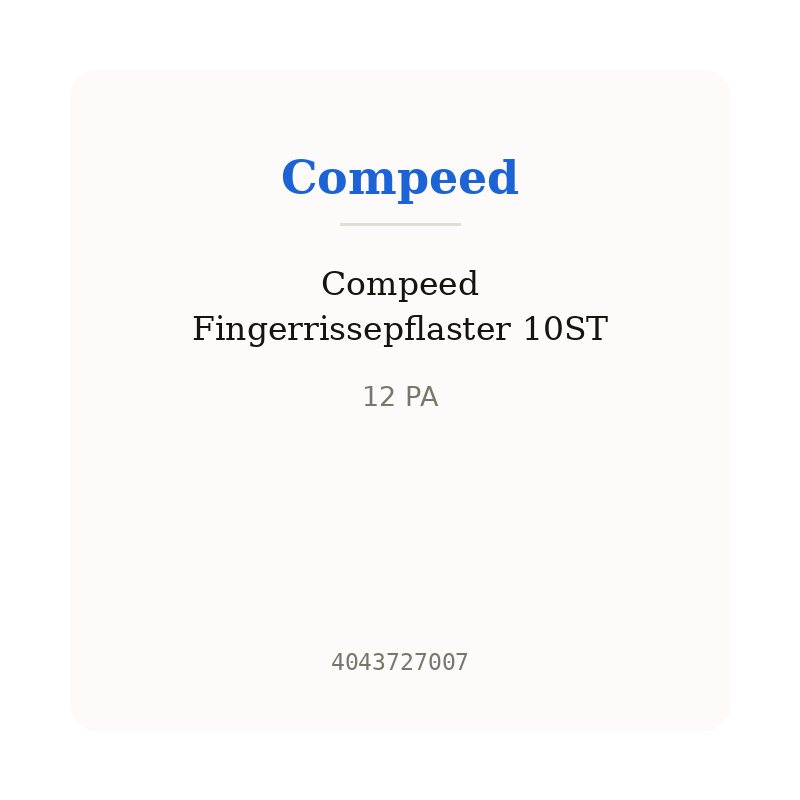 Compeed Fingerrissepflaster 10ST