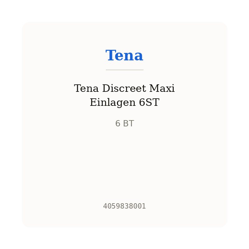 Tena Discreet Maxi Einlagen 6ST