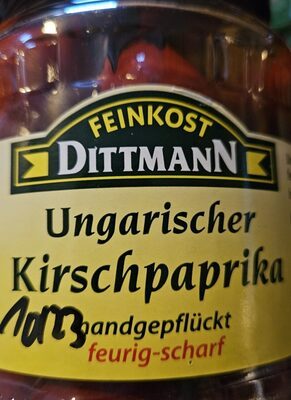 Feinkost Dittmann Kirschpaprika Rot 650g