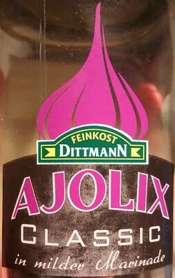 Feinkost Dittmann Ajolix Classic Knoblauch in salzig-sauer Lake 235g