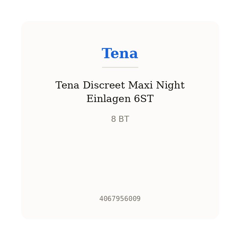 Tena Discreet Maxi Night Einlagen 6ST