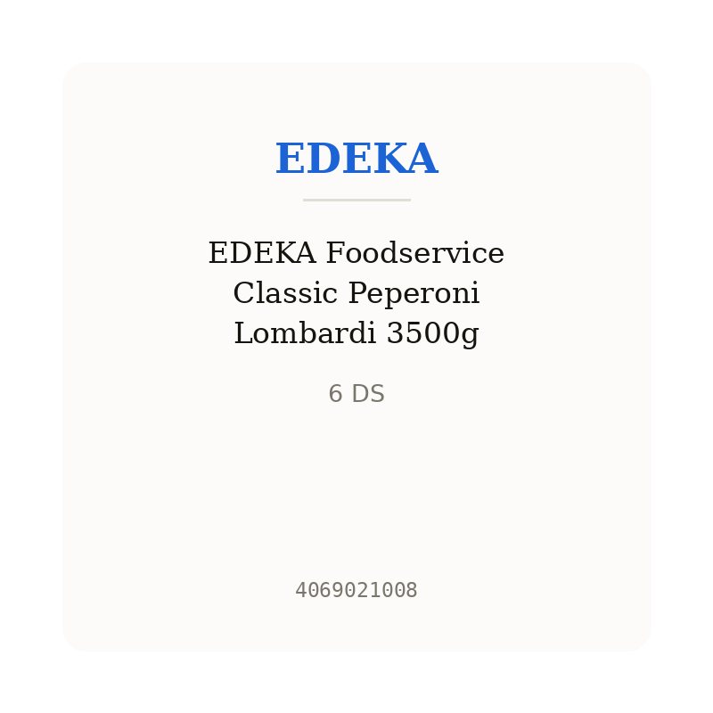 EDEKA Foodservice Classic Peperoni Lombardi 3500g