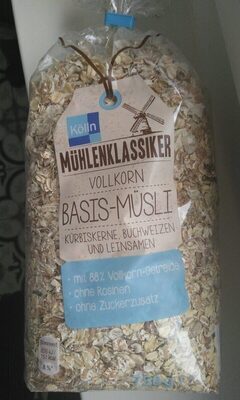 Mühlenklassiker Vollkorn Basis-Müsli 750g