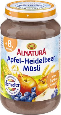 Demeter Alnatura Apfel-Heidelbeer-Müsli ab 8.Monat 190g