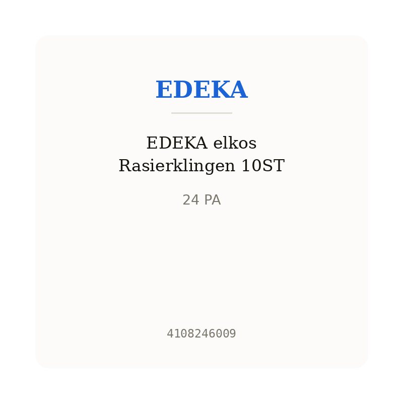 EDEKA elkos Rasierklingen 10ST