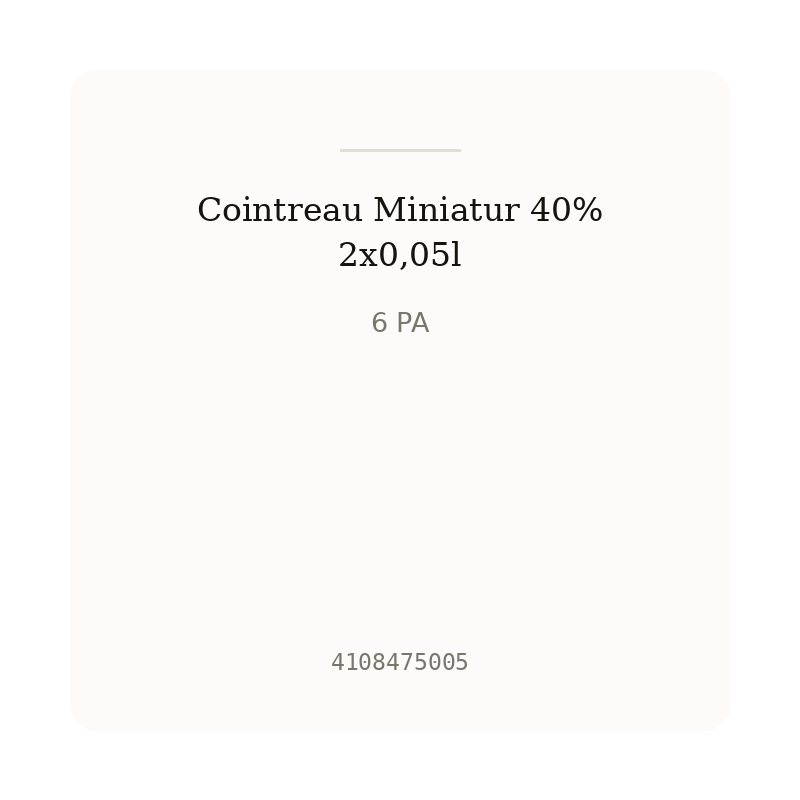 Cointreau Miniatur 40% 2x0,05l