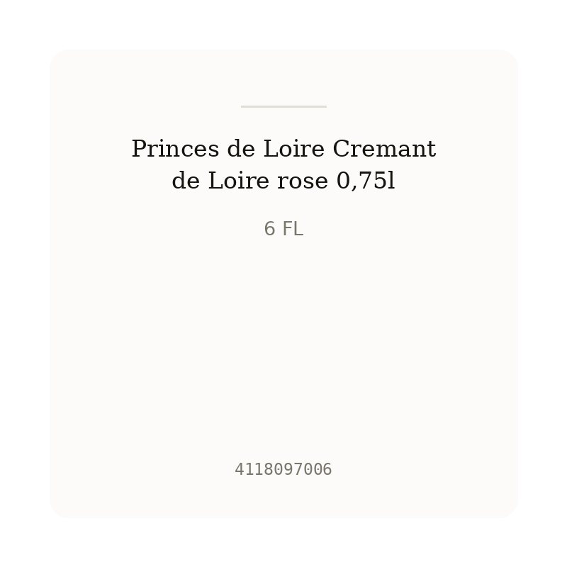 Princes de Loire Cremant de Loire rose 0,75l