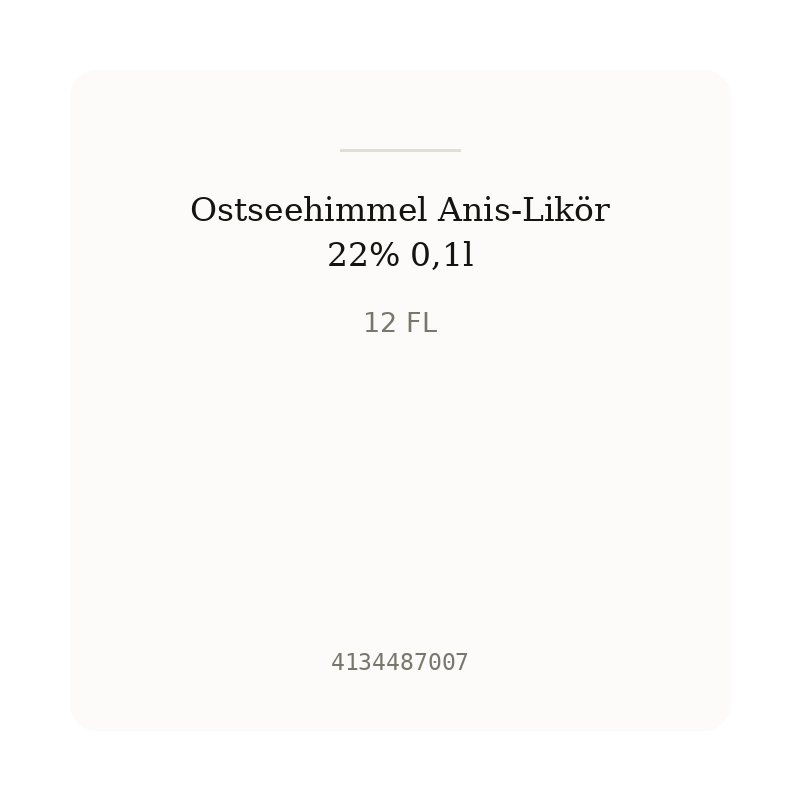 Ostseehimmel Anis-Likör 22% 0,1l