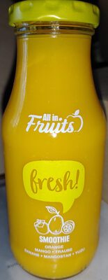 All in Fruits Smoothie Fresh Orange Mango Mangostane Yuzu 250ml