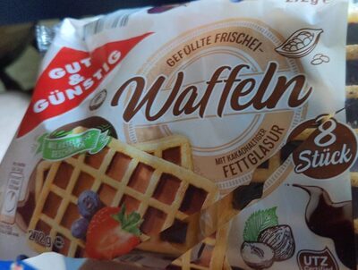 GUT&GÜNSTIG Frischei-Waffeln gefüllt 272g
