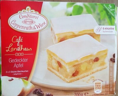 Coppenrath&Wiese Cafeteria fein&sahnig Gedeckter Apfel Blechkuchen 6ST 700g
