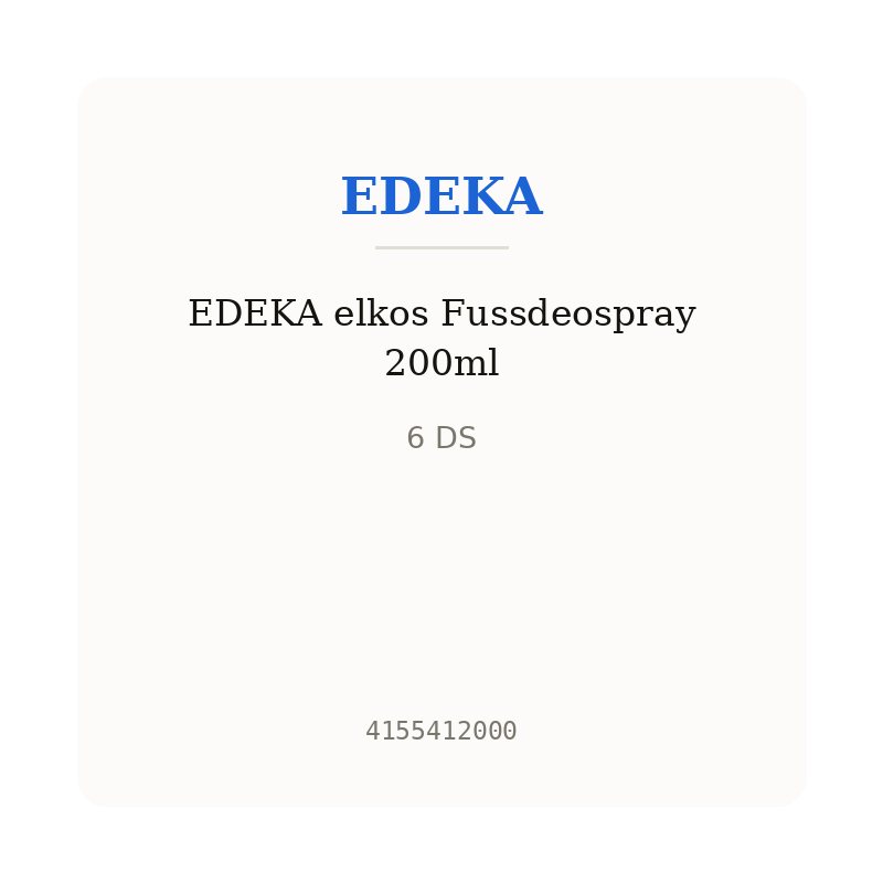 EDEKA elkos Fussdeospray 200ml