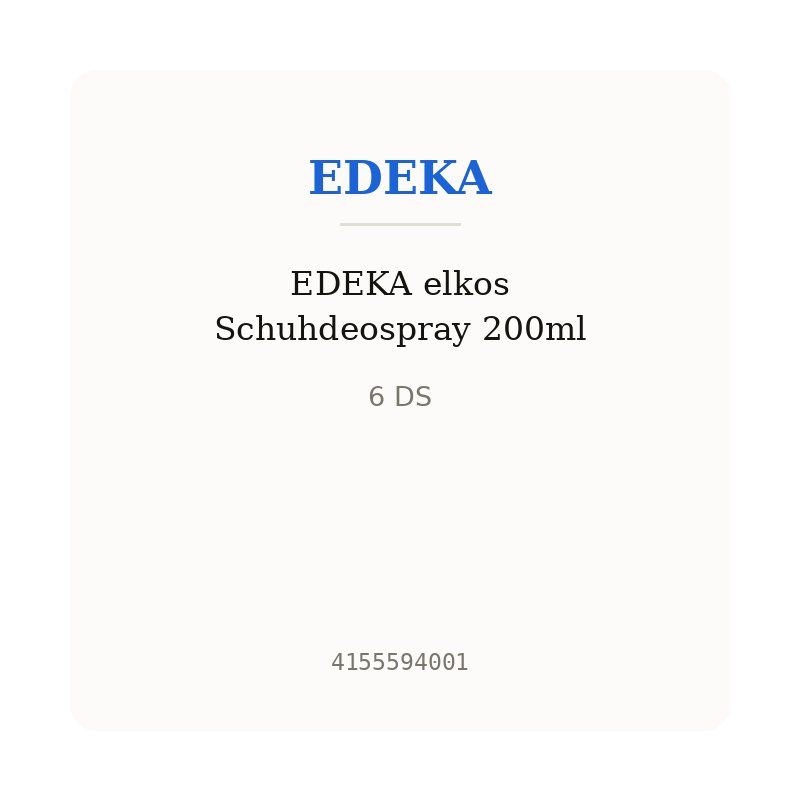 EDEKA elkos Schuhdeospray 200ml