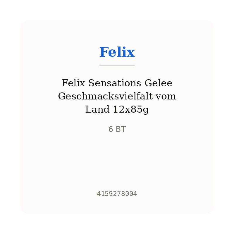 Felix Sensations Gelee Geschmacksvielfalt vom Land 12x85g