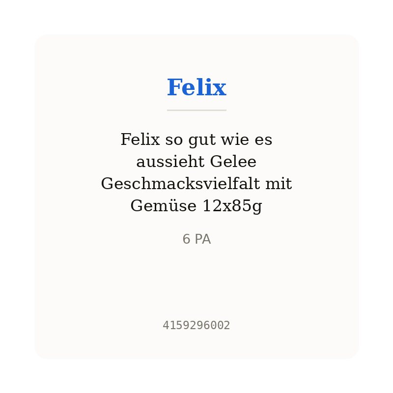 Felix so gut wie es aussieht Gelee Geschmacksvielfalt mit Gemüse 12x85g