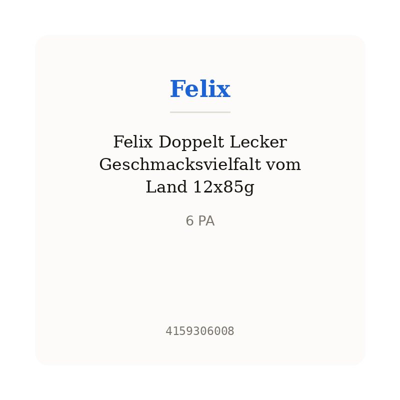 Felix Doppelt Lecker Geschmacksvielfalt vom Land 12x85g