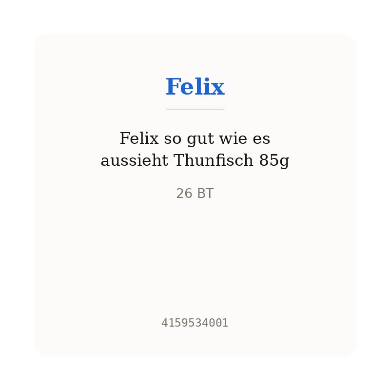 Felix so gut wie es aussieht Thunfisch 85g