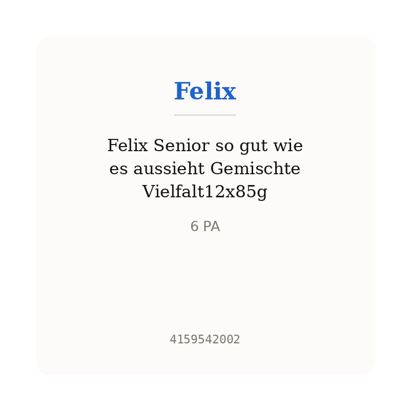 Felix Senior so gut wie es aussieht Gemischte Vielfalt12x85g