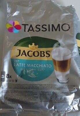 Tassimo Jacobs Kaffeekapseln Latte Macchiato Typ weniger süß 8+8ST 220g