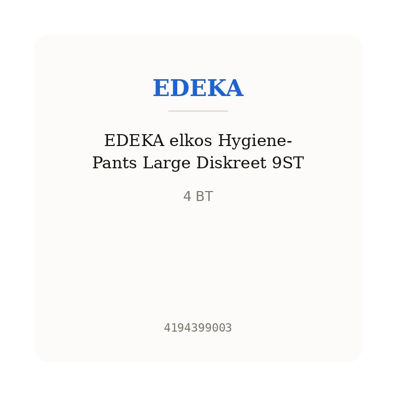 EDEKA elkos Hygiene-Pants Large Diskreet 9ST