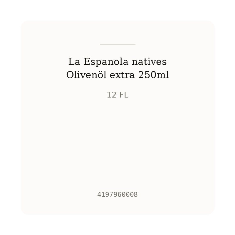 La Espanola natives Olivenöl extra 250ml