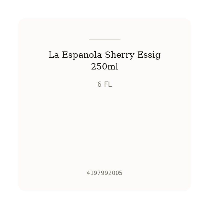 La Espanola Sherry Essig 250ml